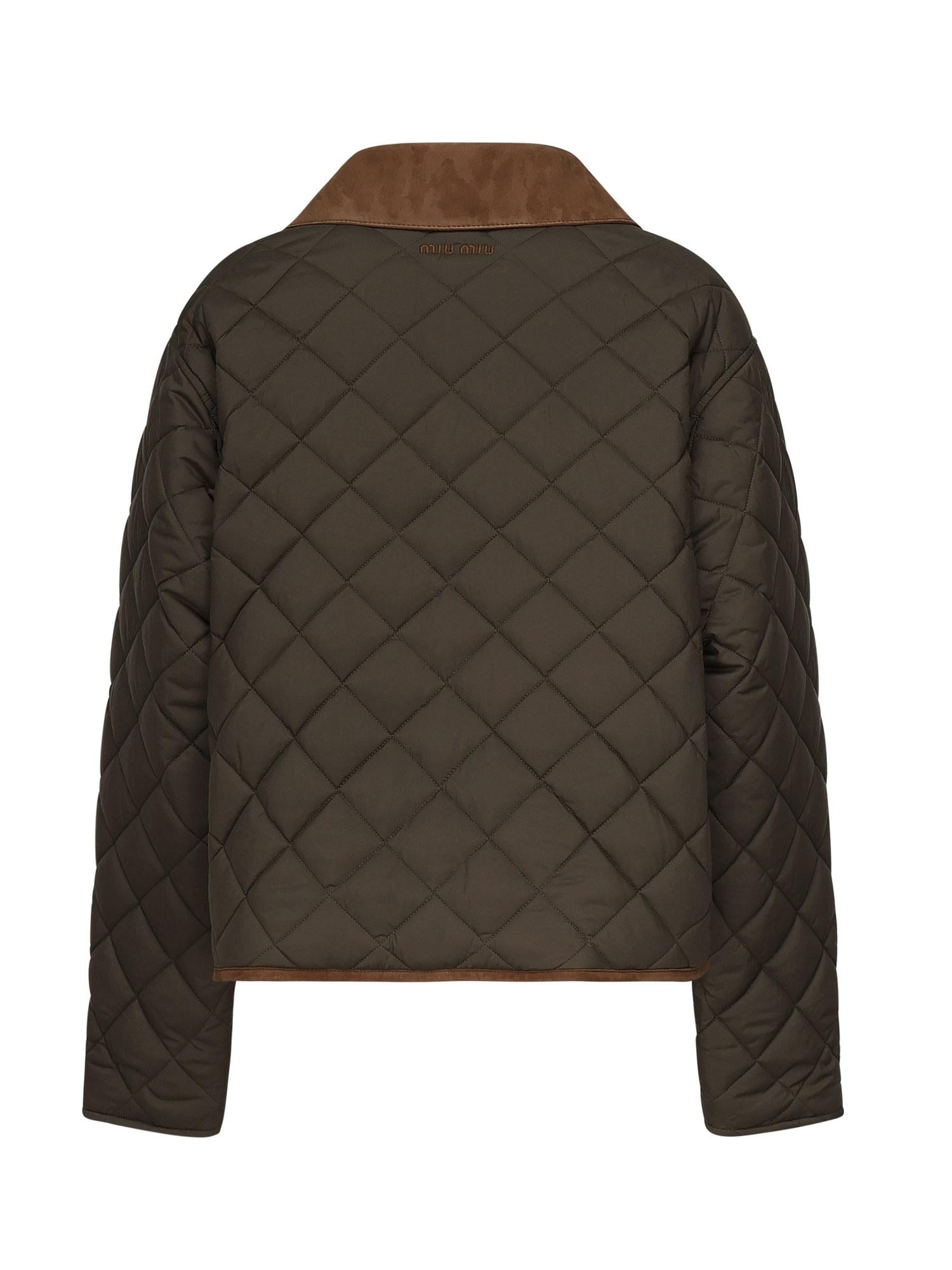 Giubbotto trapuntato con finiture a contrasto<BR/> ML1310 17OOF0161 MIU MIU 