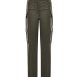Pantaloni cargo in gabardine con finiture Check 8118420 C1220 BURBERRY 
