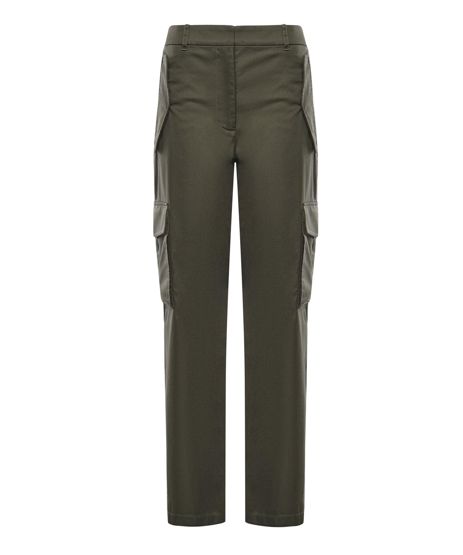 Pantaloni cargo in gabardine con finiture Check 8118420 C1220 BURBERRY 