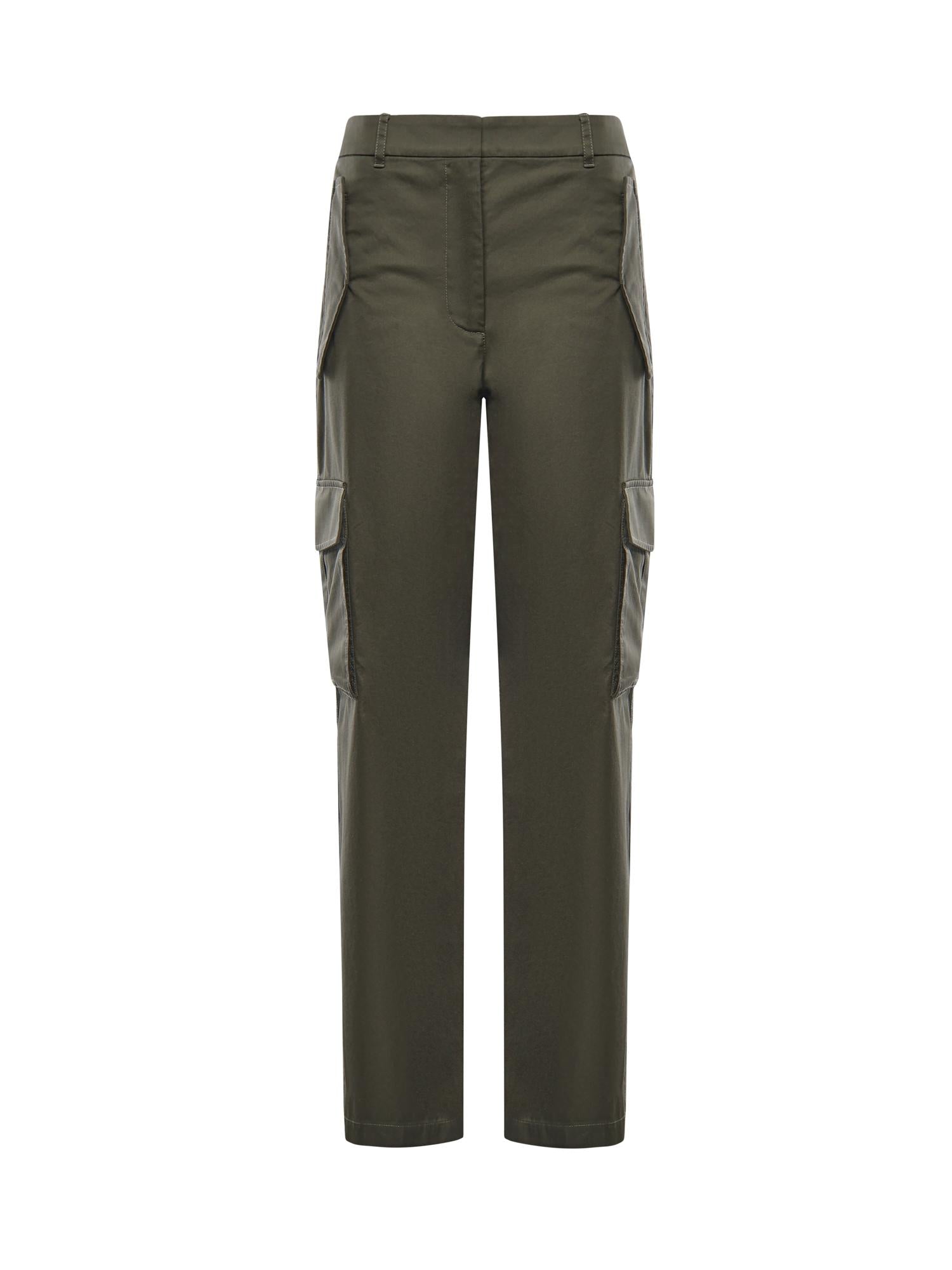 Pantaloni cargo in gabardine con finiture Check 8118420 C1220 BURBERRY 