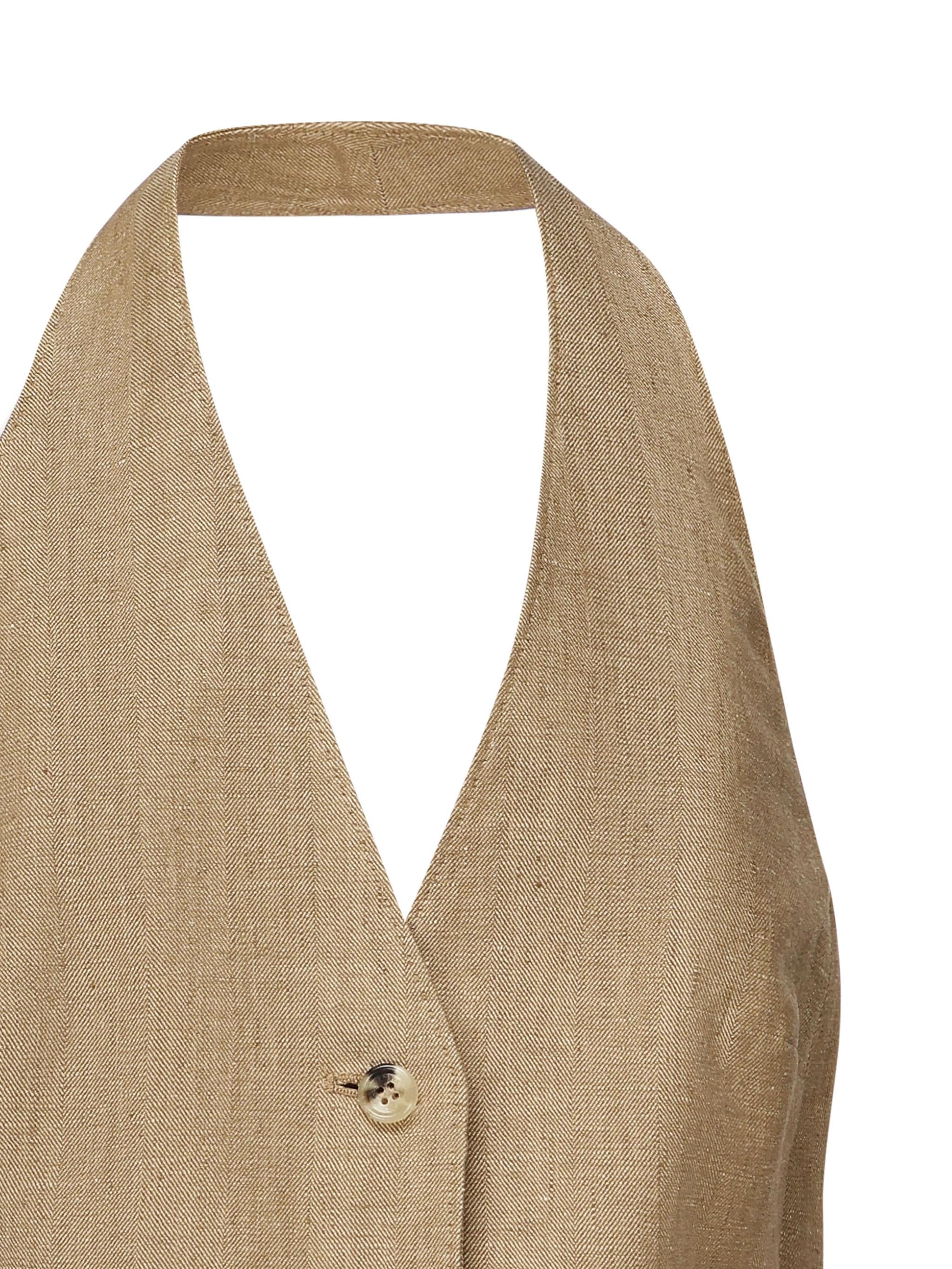 Gilet Sauro in lino 2511151012600 001 MAX MARA 