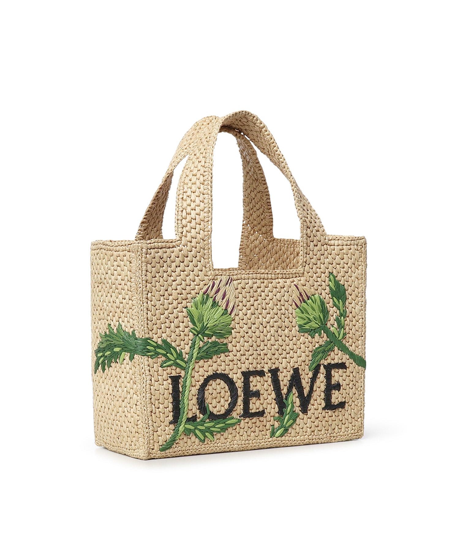 Borsa tote LOEWE Font piccola in rafia ALF1B59X33 2656 LOEWE 