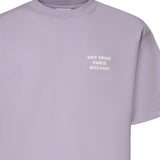 T-shirt Slogan in cotone KTS203CO002 LAV Drôle de Monsieur 