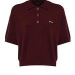 Polo in maglia con logo 114304 2734 ROTATE 