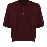 Polo in maglia con logo 114304 2734 ROTATE 