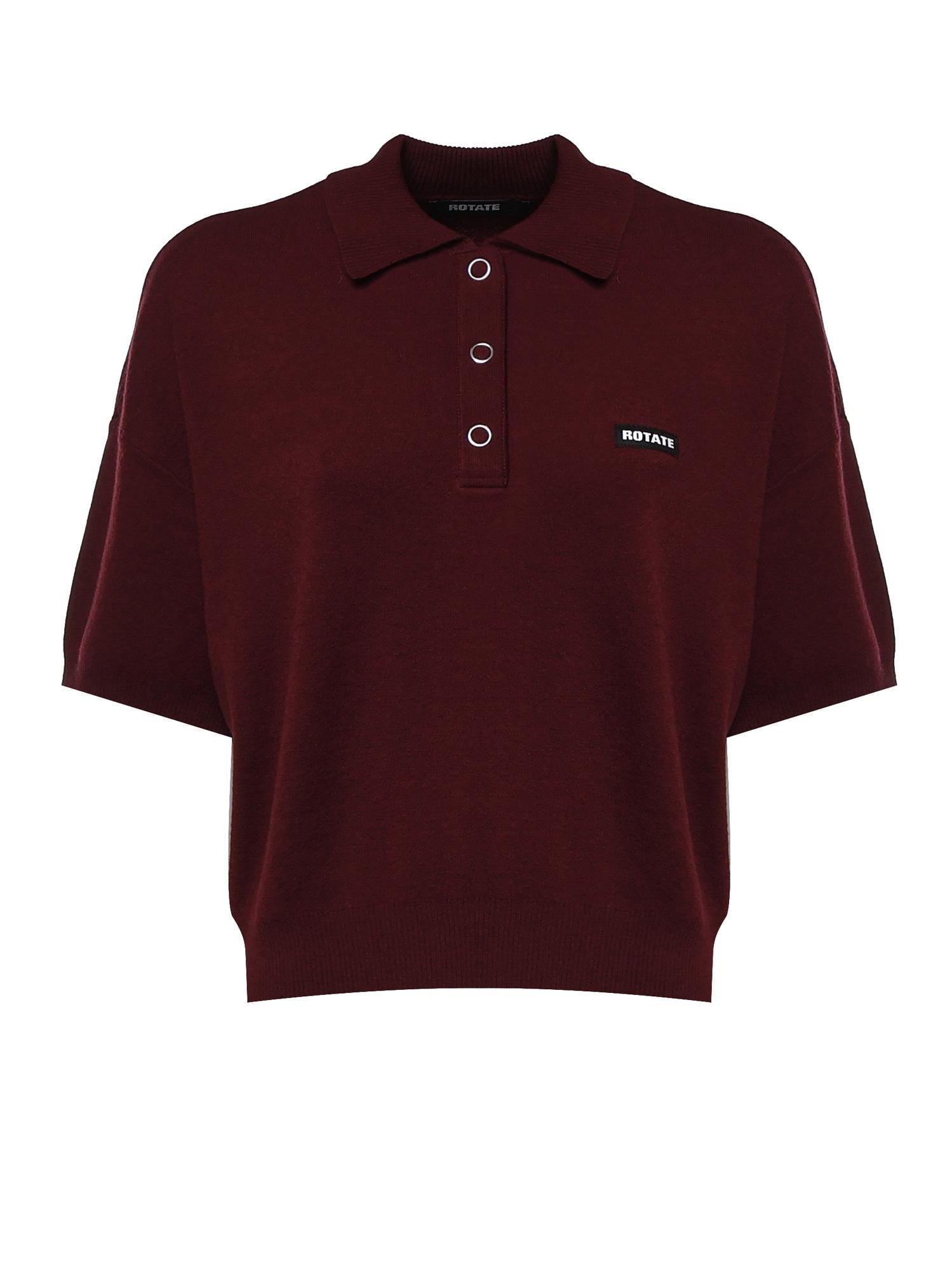 Polo in maglia con logo 114304 2734 ROTATE 