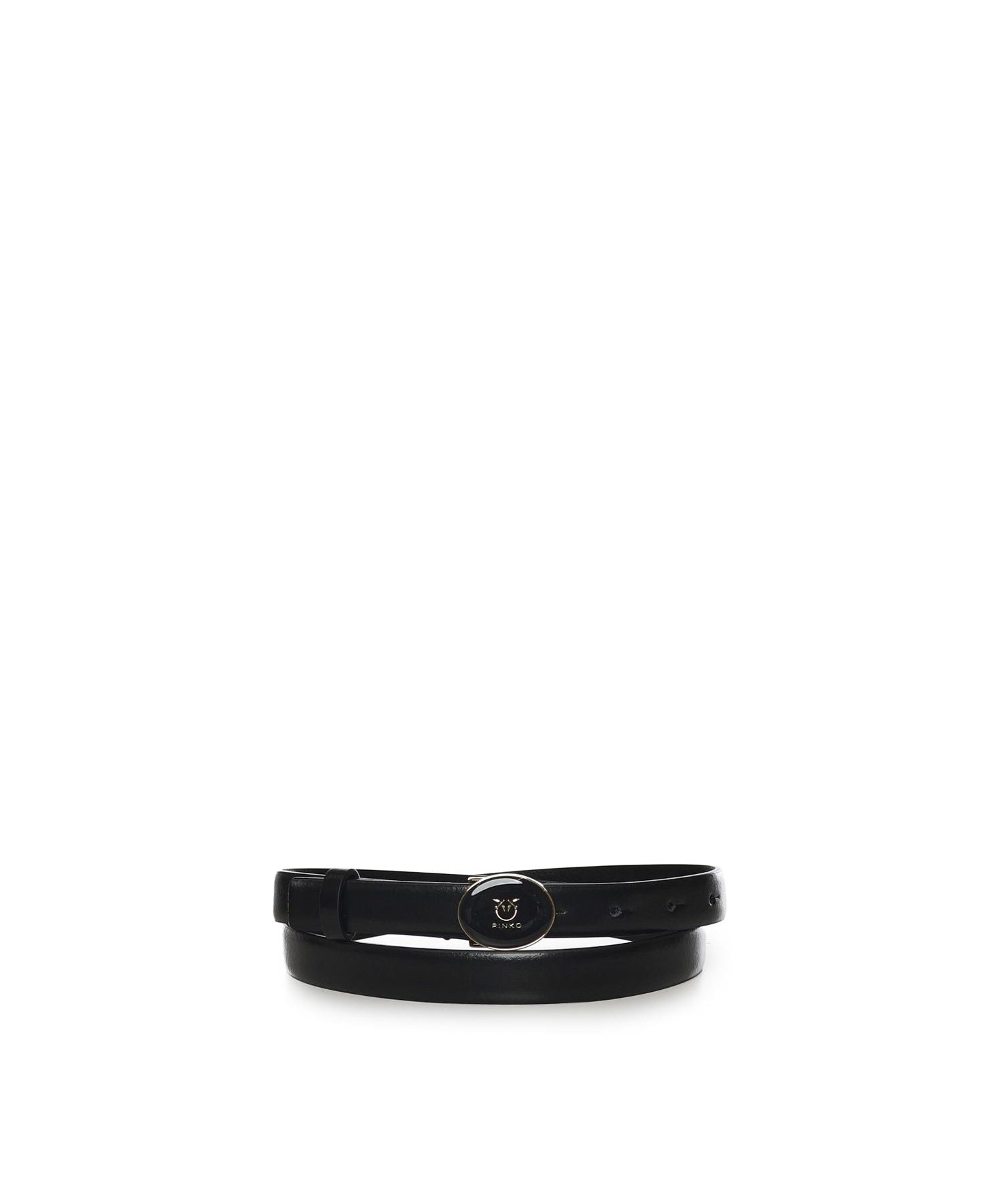Cintura con logo Love Birds in pelle 105466 A2QLZ99L PINKO 