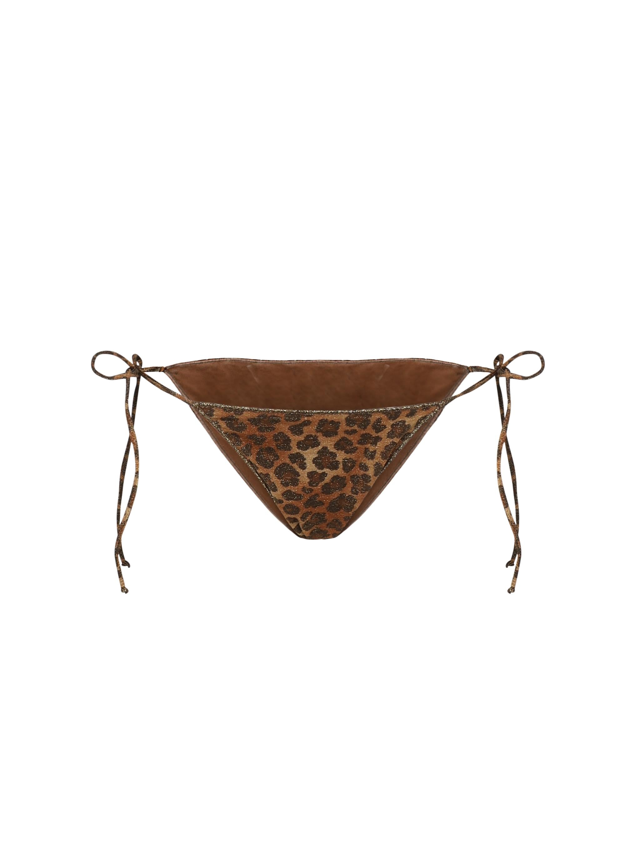Slip mare in lurex con stampa animalier MRL0010 01433H MC2 SAINT BARTH 