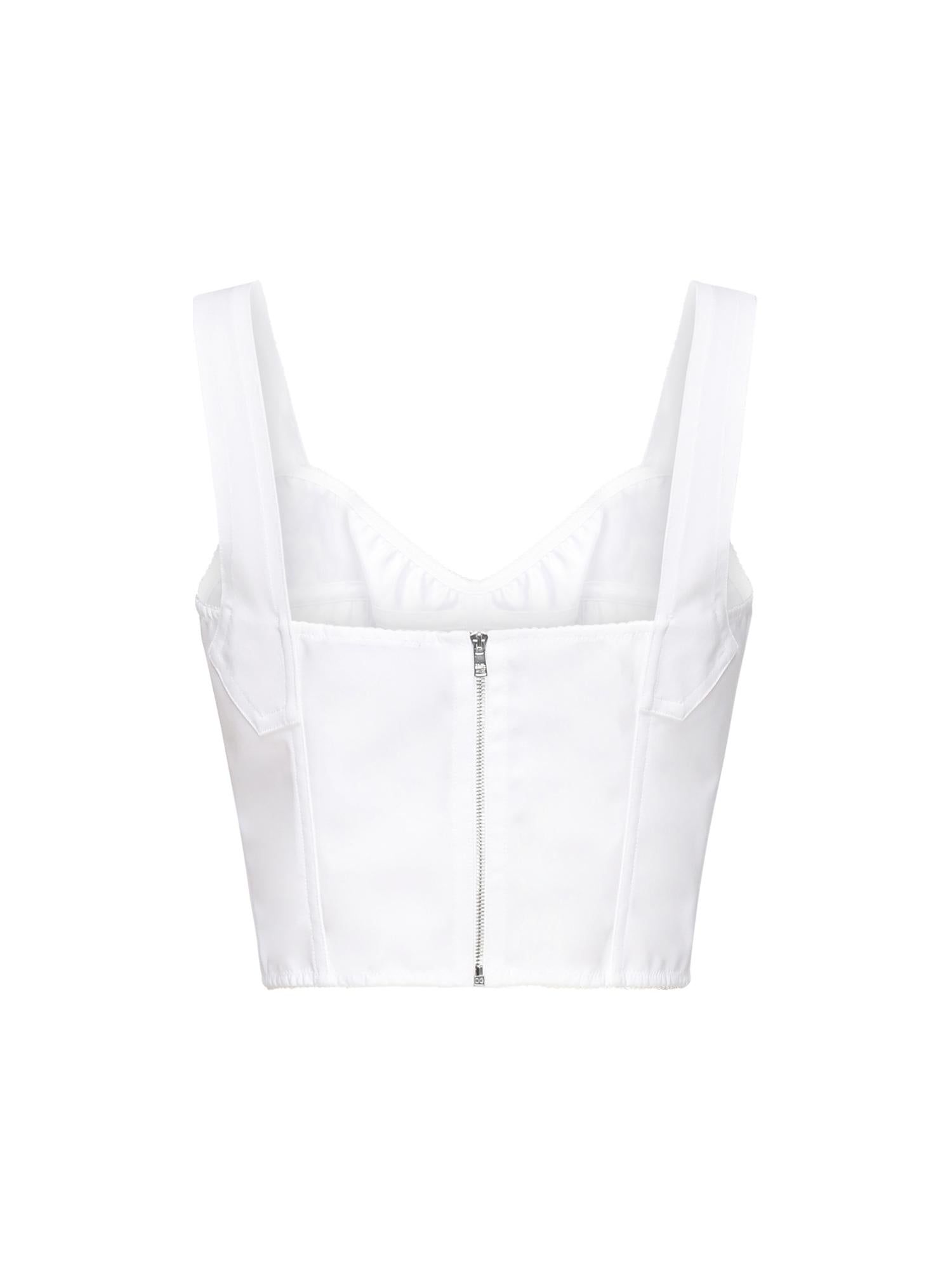 Top bustier in guaina jacquard e pizzo F7T19T GDCLQW0800 DOLCE & GABBANA 