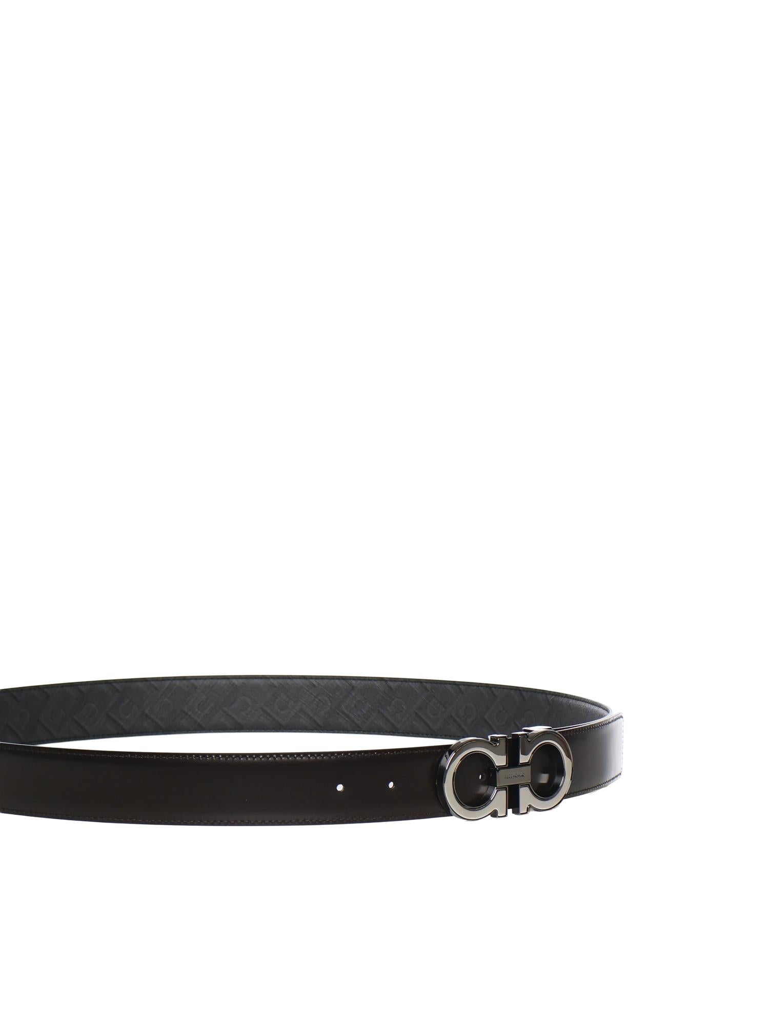 Cintura Gancini in pelle 670633 788425001 FERRAGAMO 