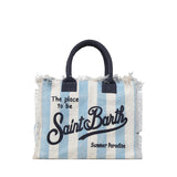 Borsa Vanity regular in canvas a righe VANI001 02629L MC2 SAINT BARTH 