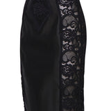 Abito longuette corsetteria in raso e pizzo F6JKZT GDCL9N0000 DOLCE & GABBANA 