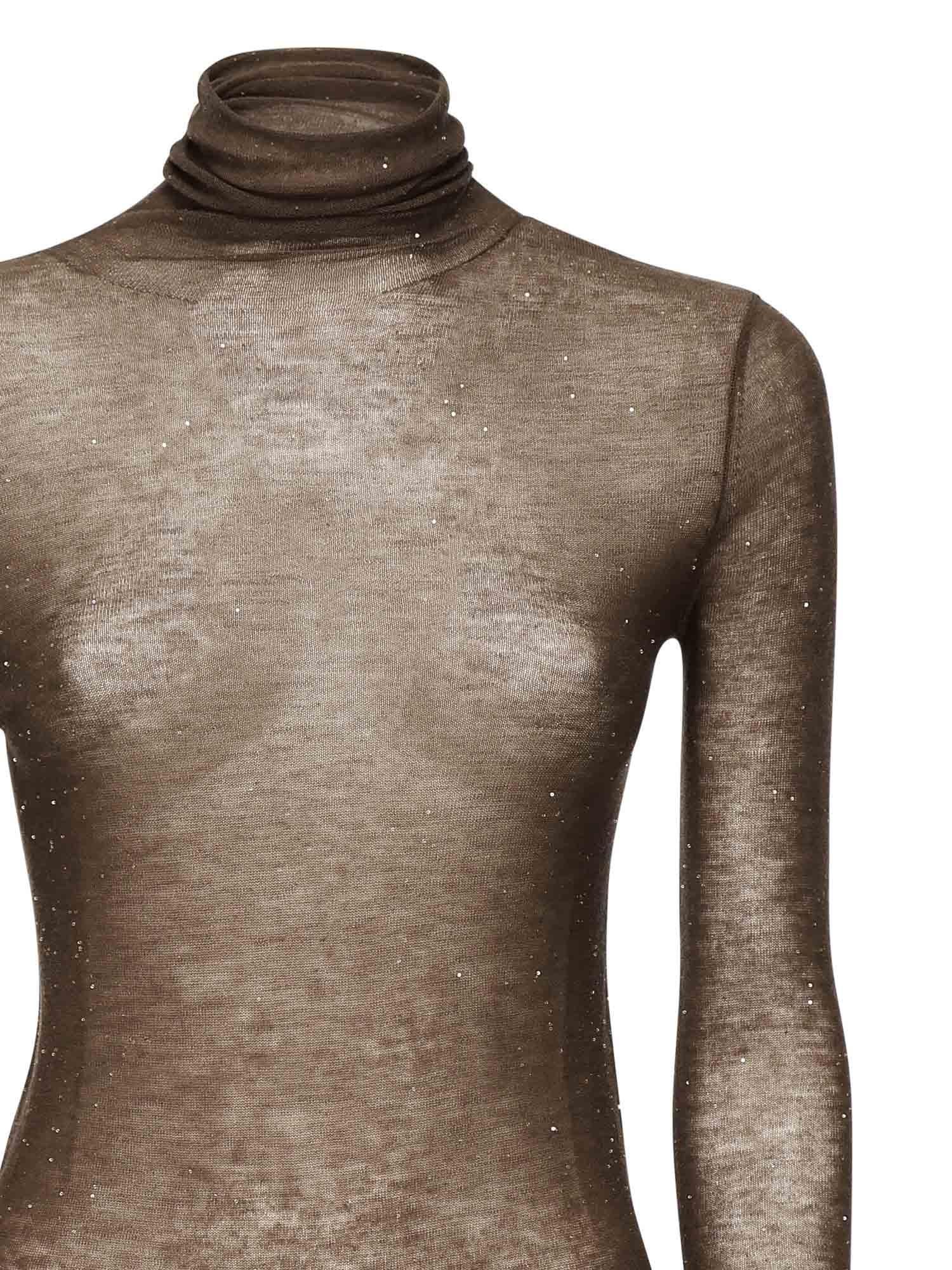 Maglia in lana con micro paillettes<BR/> 105821 A2PML73 PINKO 