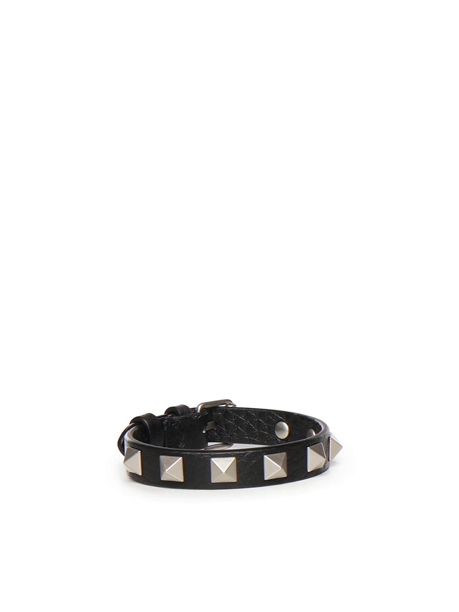 Bracciale Rockstud in vitello 8Y2J0X53 KDB0NO VALENTINO GARAVANI 
