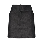 Minigonna in denim con cintura 225DJU271DE0035 9011 COURREGES 