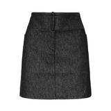 Minigonna in denim con cintura 225DJU271DE0035 9011 COURREGES 