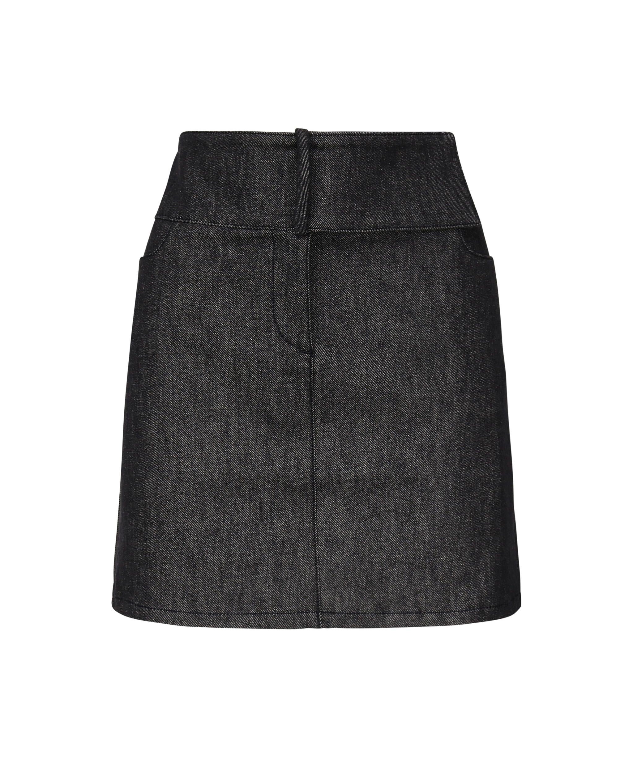 Minigonna in denim con cintura 225DJU271DE0035 9011 COURREGES 