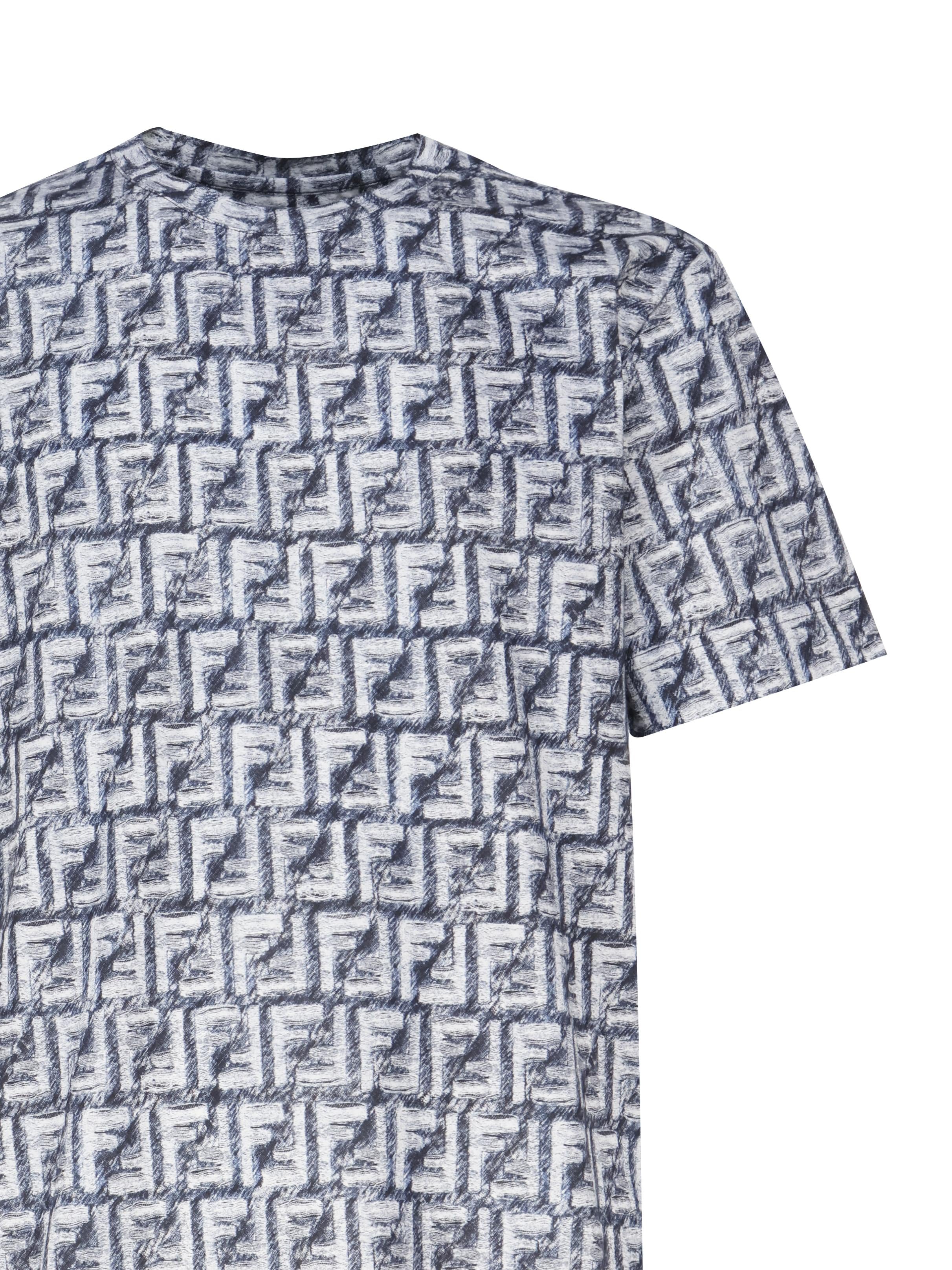 Multi Logo T-shirt FY0936 AR79F04V6 FENDI 
