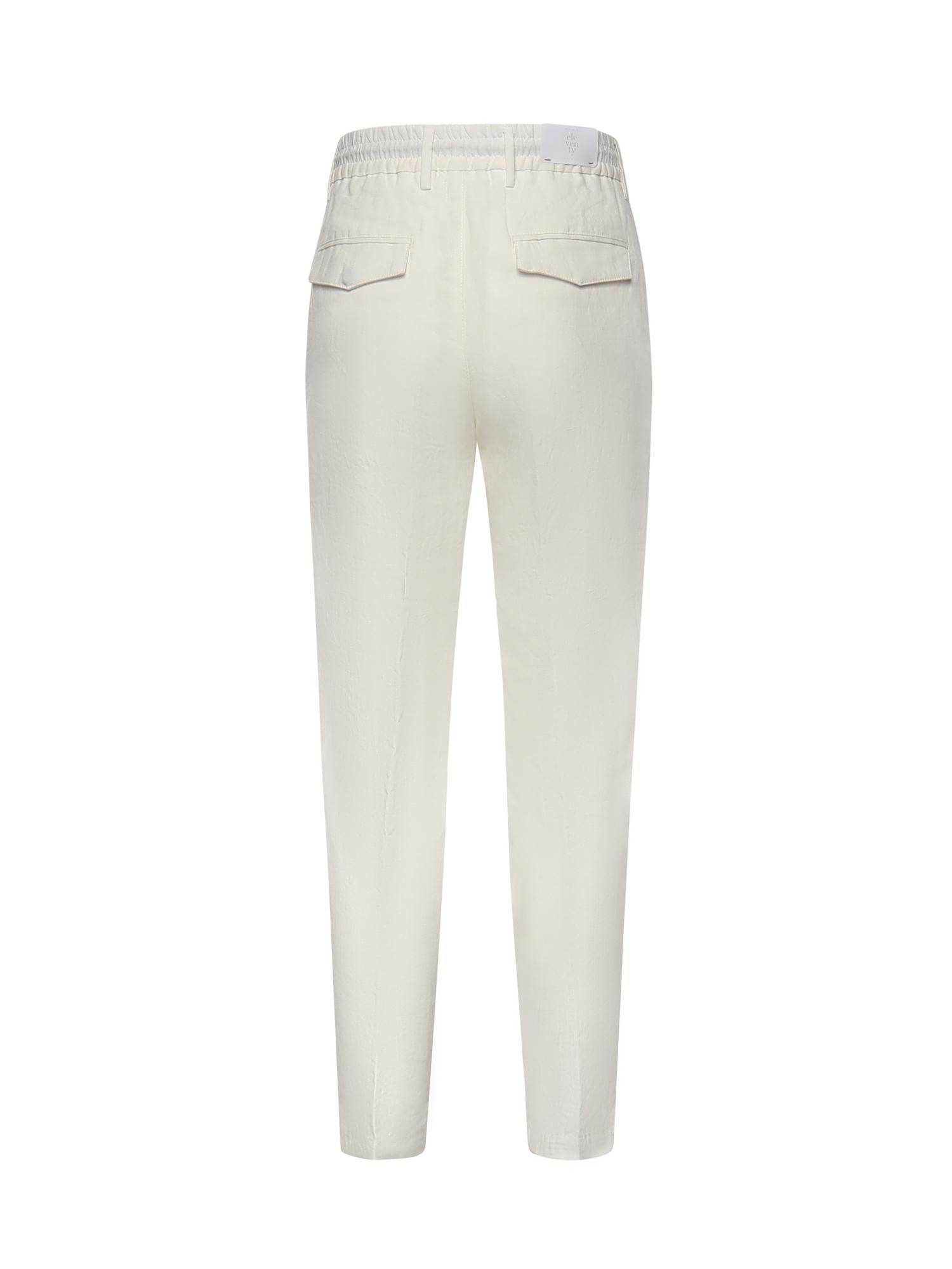 Pantaloni in lino M75PANG03TES0I139 01NN ELEVENTY 