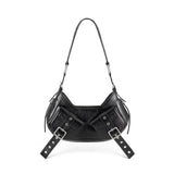 Borsa a spalla Y2K FBBP70001STR -NERO/NIKEL BIASIA 