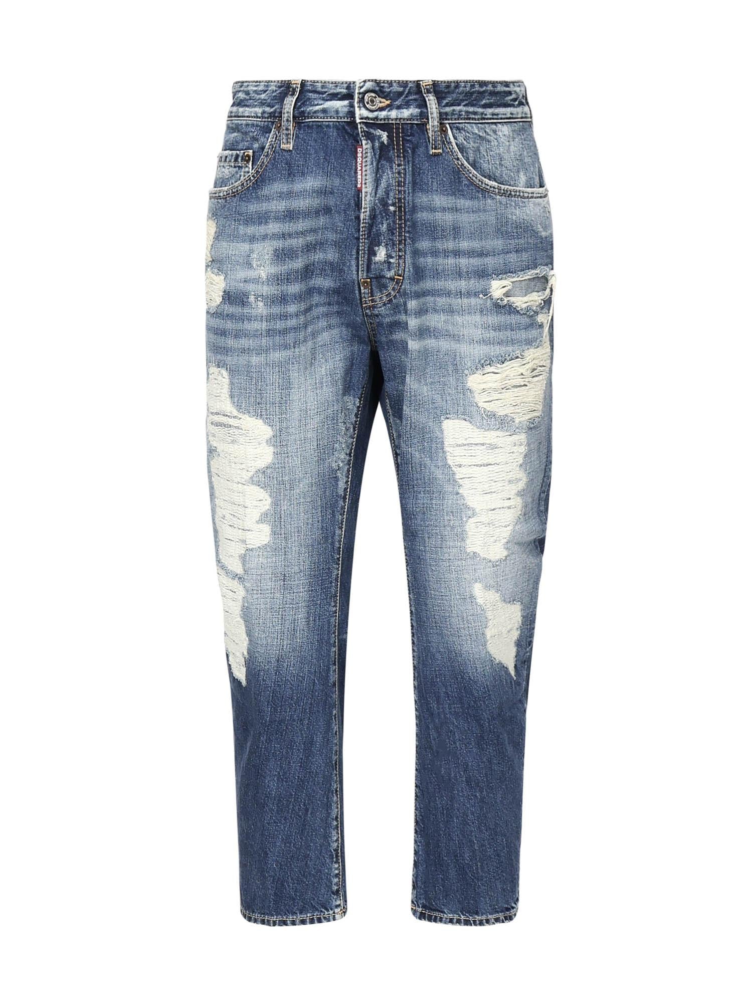 Jeans Fraded Wash Bro<BR/> S74LB1752 D30011470 DSQUARED2 