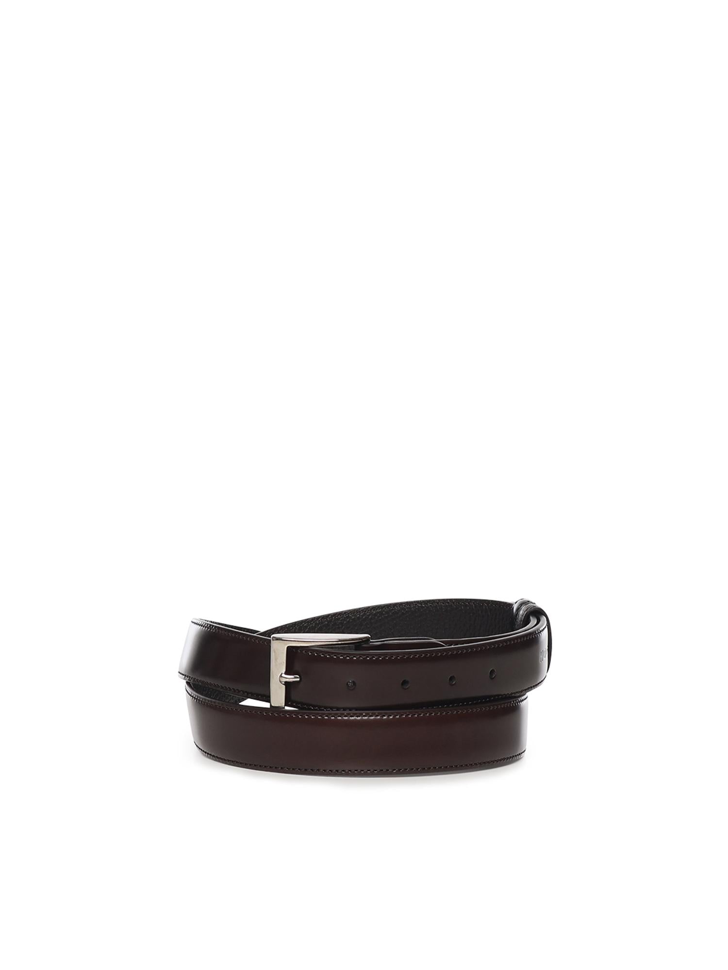 Cintura reversibile in pelle semilucida KFMC00N1100QR0 0531 HOGAN 