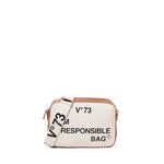 Borsa a spalla Responsability in cotone 73BS6AF04 RESPONSIBILITY BISNATURALE/CUOIO V° 73 