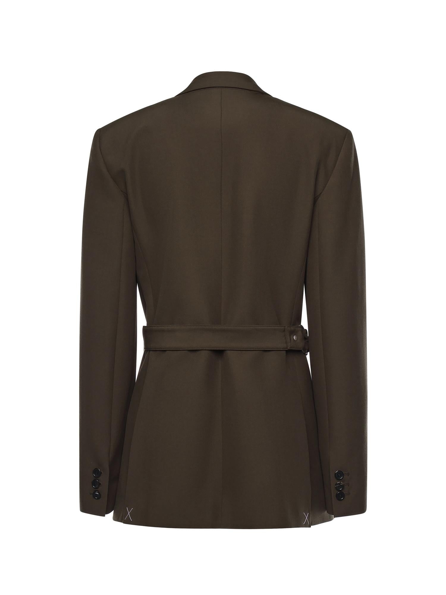 Giacca drappeggiata in lana S359Y03XAE 4160 LOEWE 