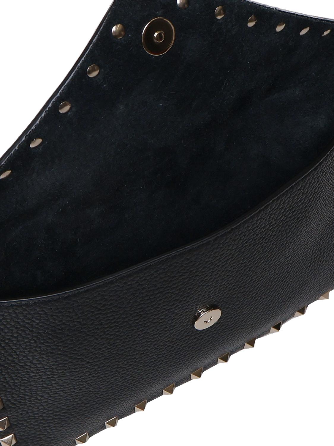 Pouch Rockstud in vitello granato 8W2P0P87 VSH0NO VALENTINO GARAVANI 