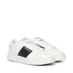 Sneaker in pelle con banda a contrasto EM003701 AF18017MZ021 EMPORIO ARMANI 