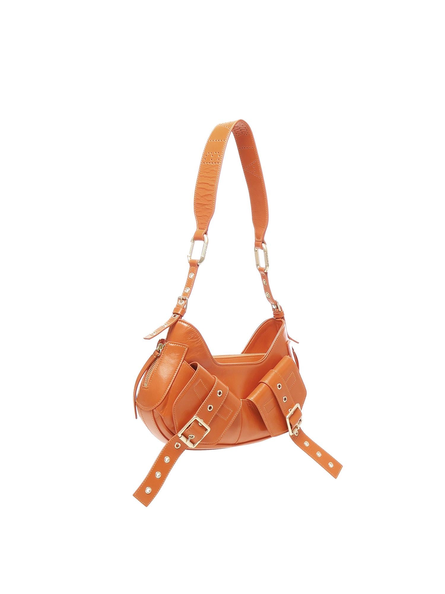 Borsa a spalla Y2K.001 FBBP70001STR -ARANCIO/ORO BIASIA 
