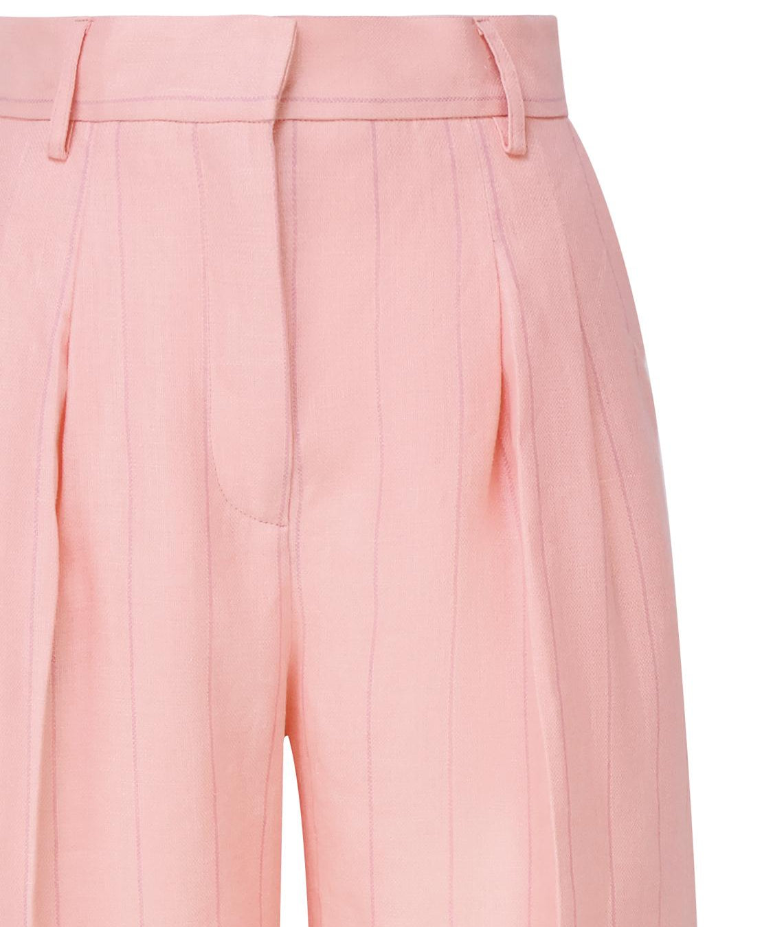 Pantaloni Nathalie in misto lino TM150407B TNL010PINK THE ANDAMANE 