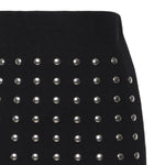 Minigonna in maglia con borchie GOKD11023  INSPIRED BY AKEP 
