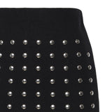 Minigonna in maglia con borchie GOKD11023  INSPIRED BY AKEP 