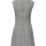 Mini abito Principe di Galles PF25016S BW SELF-PORTRAIT 