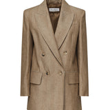 Giacca Gerla doppiopetto in lino <BR/> 2511041022600 001 MAX MARA 