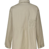Giacca in gabardine con cappuccio Check 8083672 .B7311 BURBERRY 