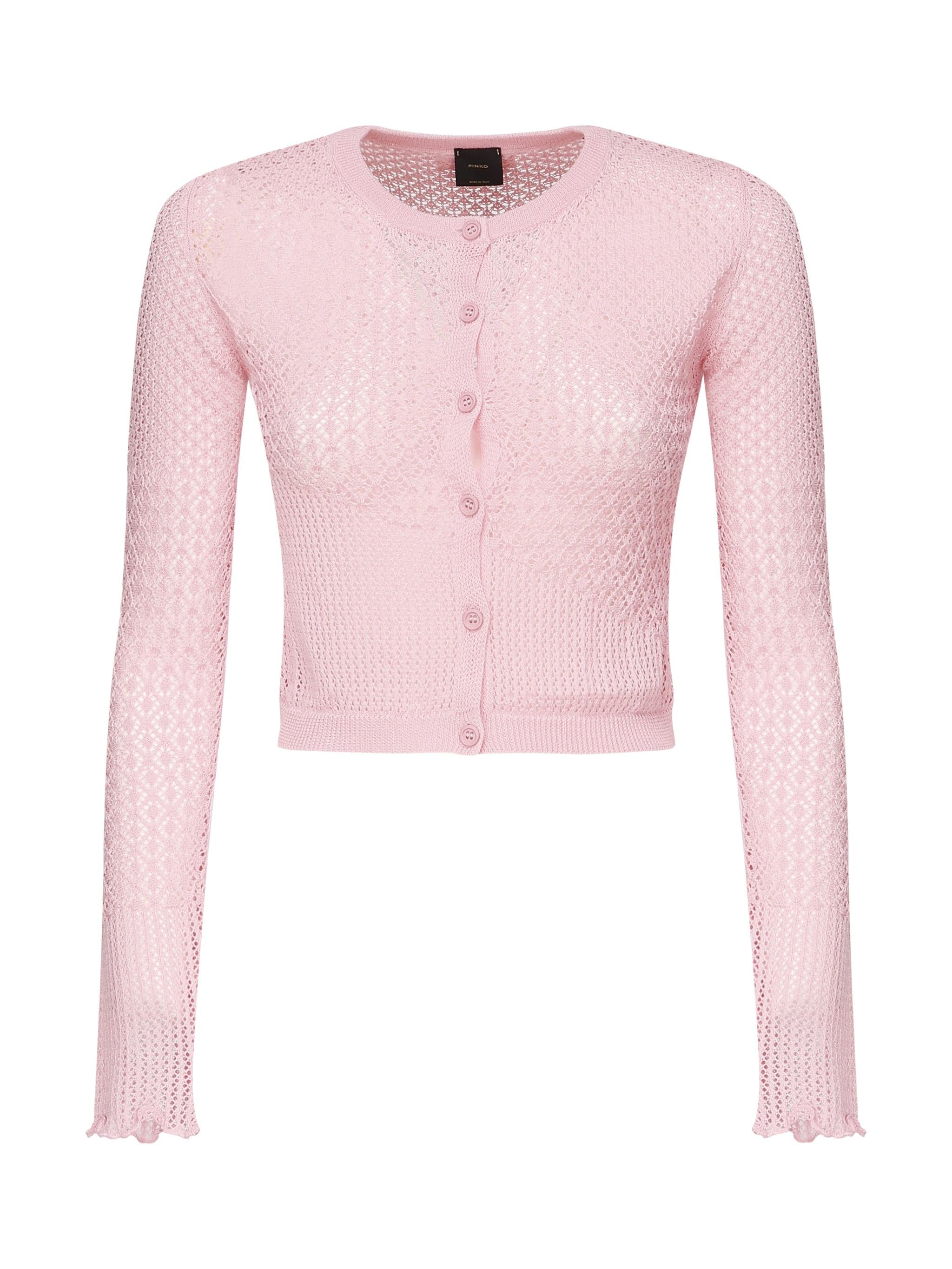 Cardigan Baitou punzonato 104640 A2EBP31 PINKO 
