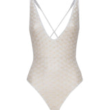Costume intero con bretelline sottili incrociate MC22SP03 BR00TC14001 MISSONI 