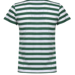 T-shirt in cotone a righe con logo 211B17779 002 POLO RALPH LAUREN 