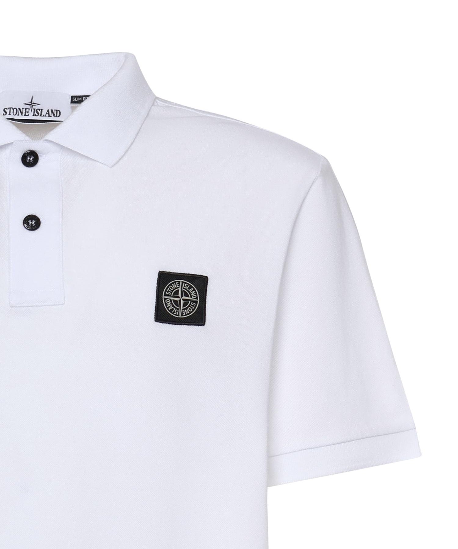 Polo in cotone con logo L1S152200008 S0017V1001 STONE ISLAND 
