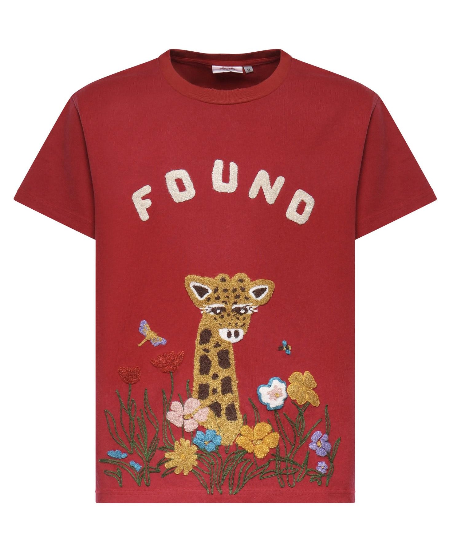 T-shirt con ricamo in cotone FOSS26TT09012 6343 FOUND 