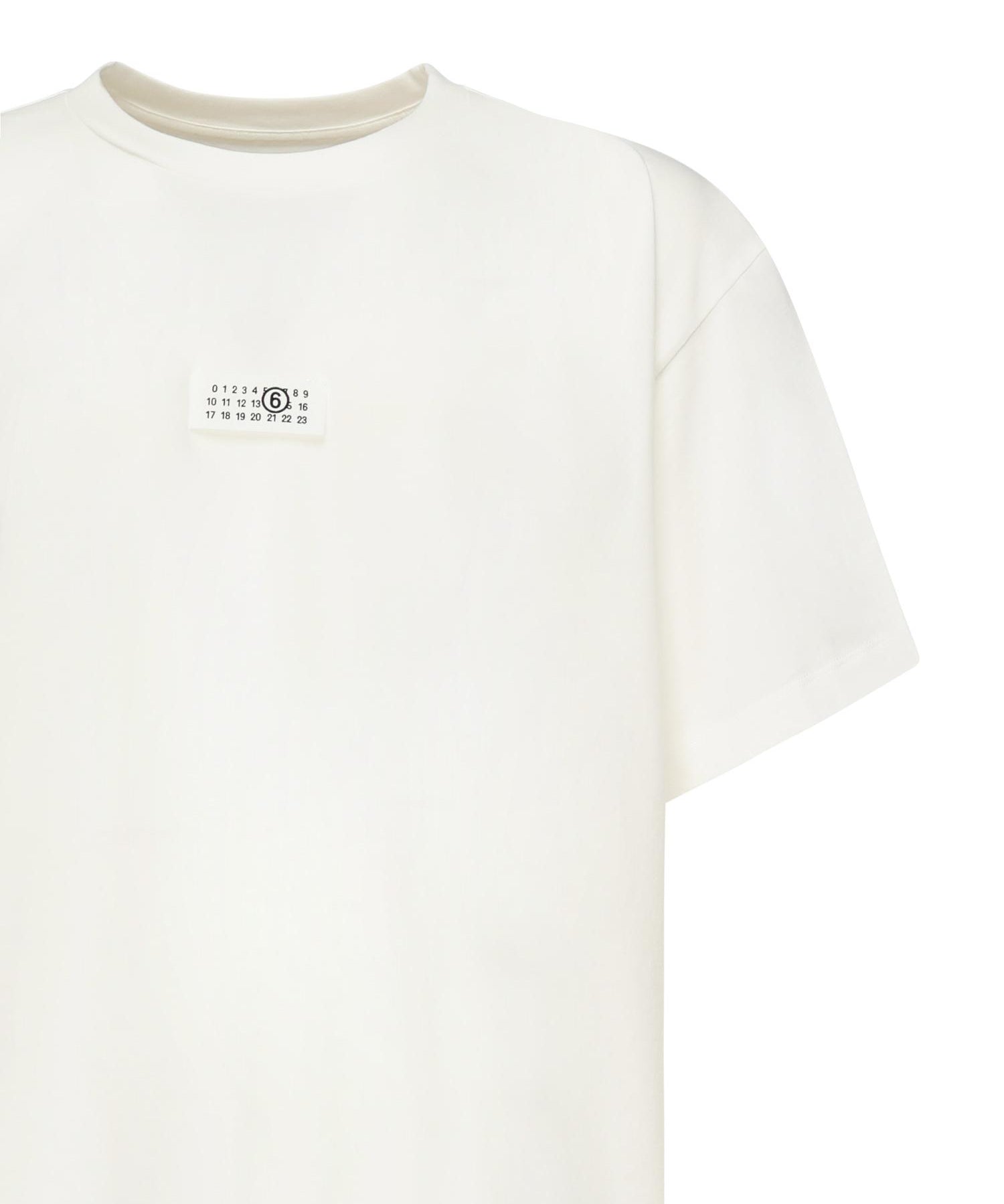 T-shirt in cotone con logo SH0GC0032 S24312101 MM6 Maison Margiela 