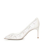 Scarpe con tacco di Cenerentola da 75 mm C12292 080CRINV155 RENÉ CAOVILLA 