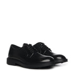Derby in pelle<BR/> 23050 NERO ANTICA CUOIERIA 