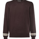 Maglione in misto viscosa con logo<BR/> UMA25035MA MULCH RICHMOND X 