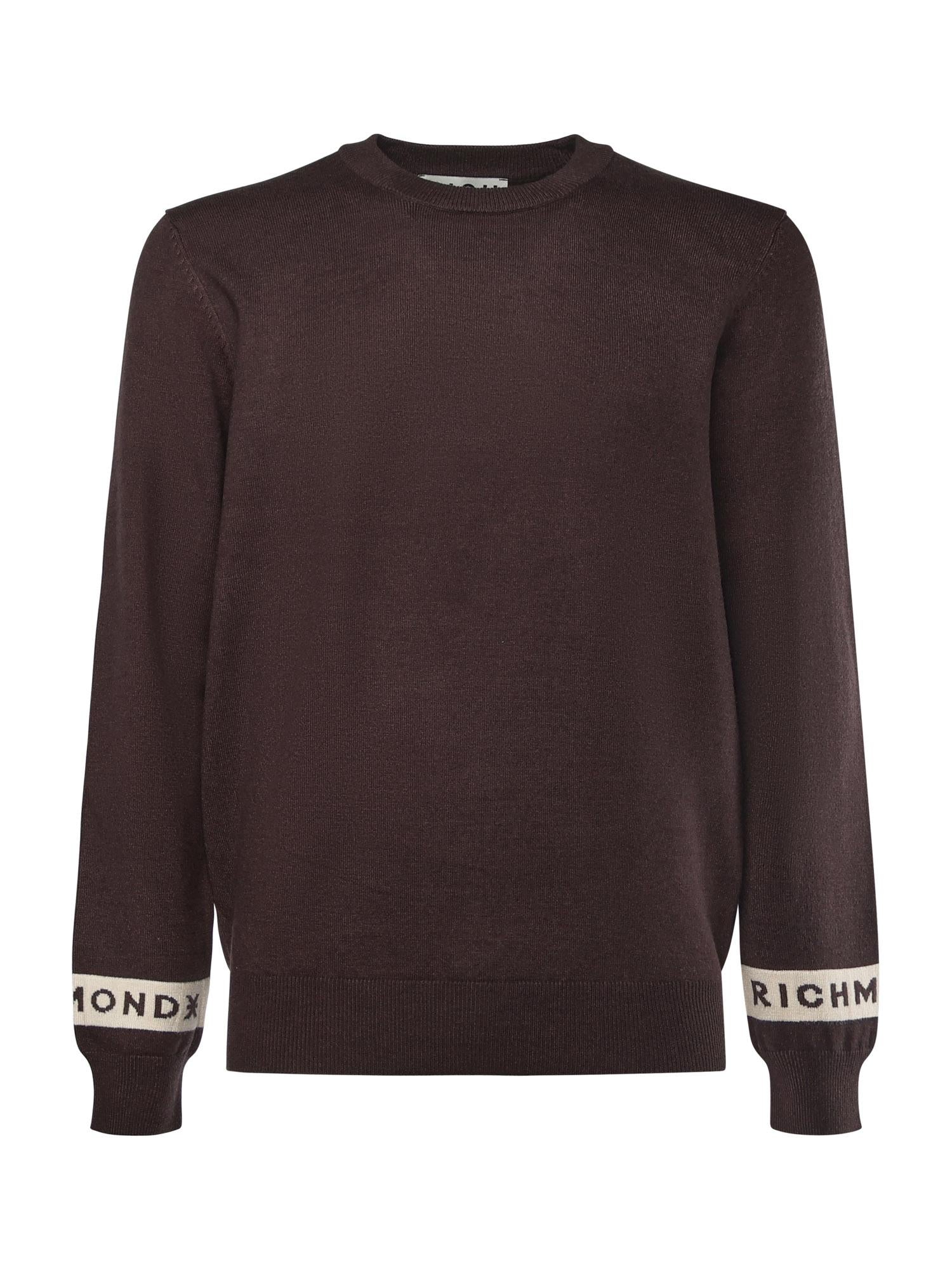 Maglione in misto viscosa con logo<BR/> UMA25035MA MULCH RICHMOND X 