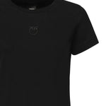 T-shirt con ricamo logo 100355 A2RDZ99 PINKO 