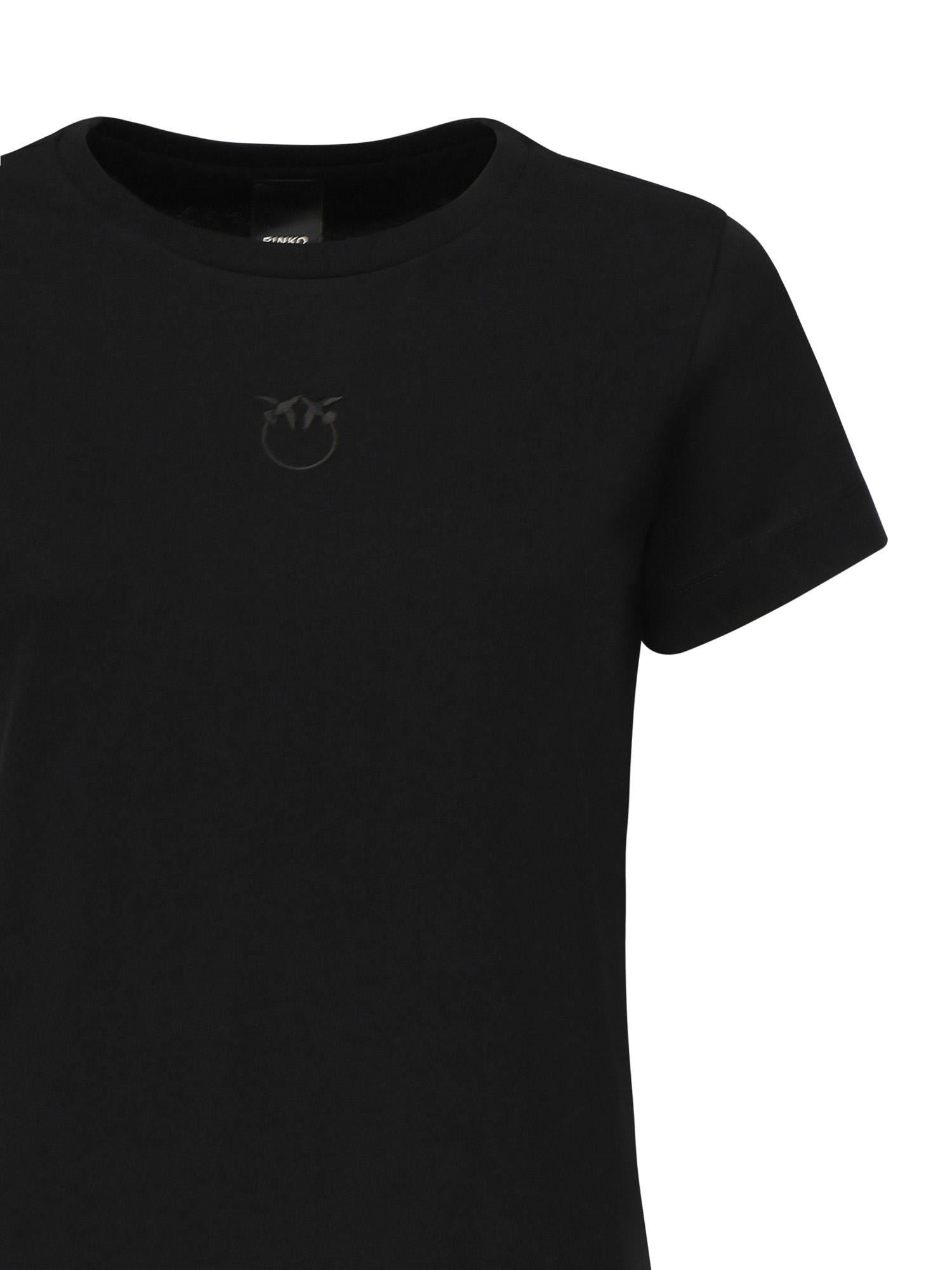 T-shirt con ricamo logo 100355 A2RDZ99 PINKO 