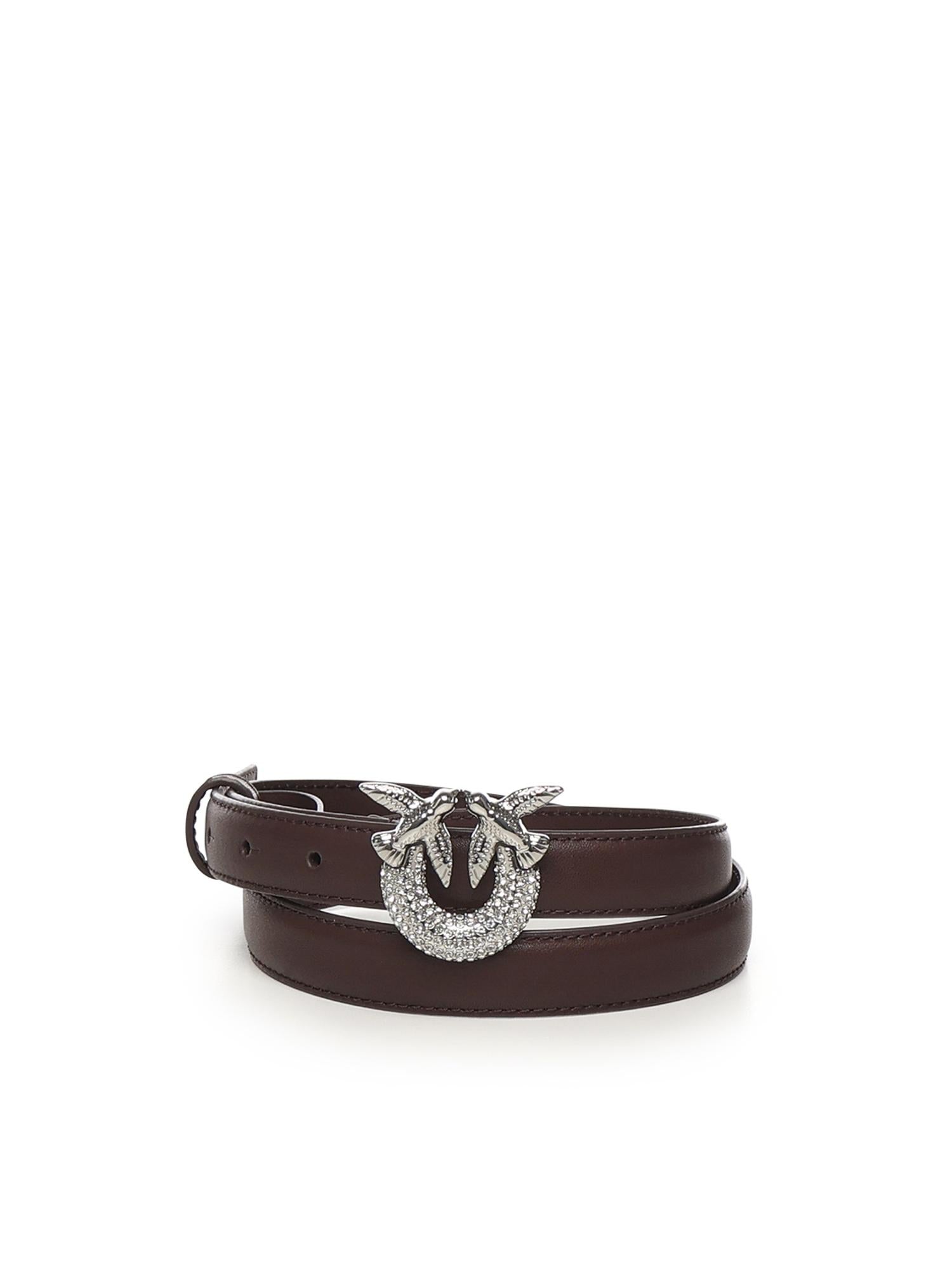 Cintura in pelle con logo 105876 A0F1LA7N PINKO 